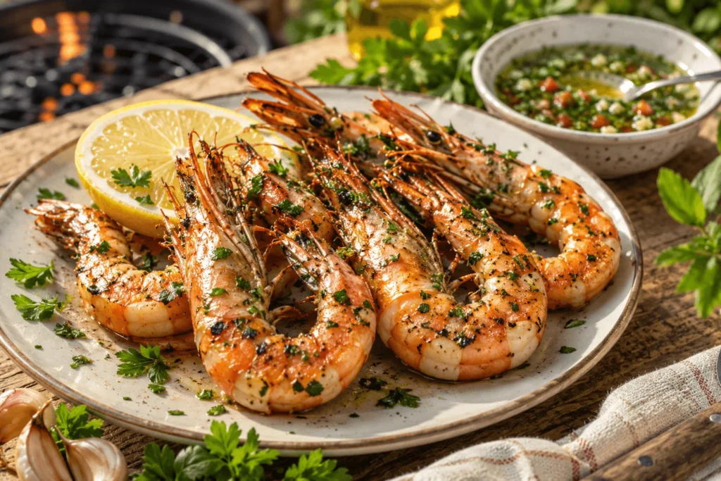 gambas au barbecue
