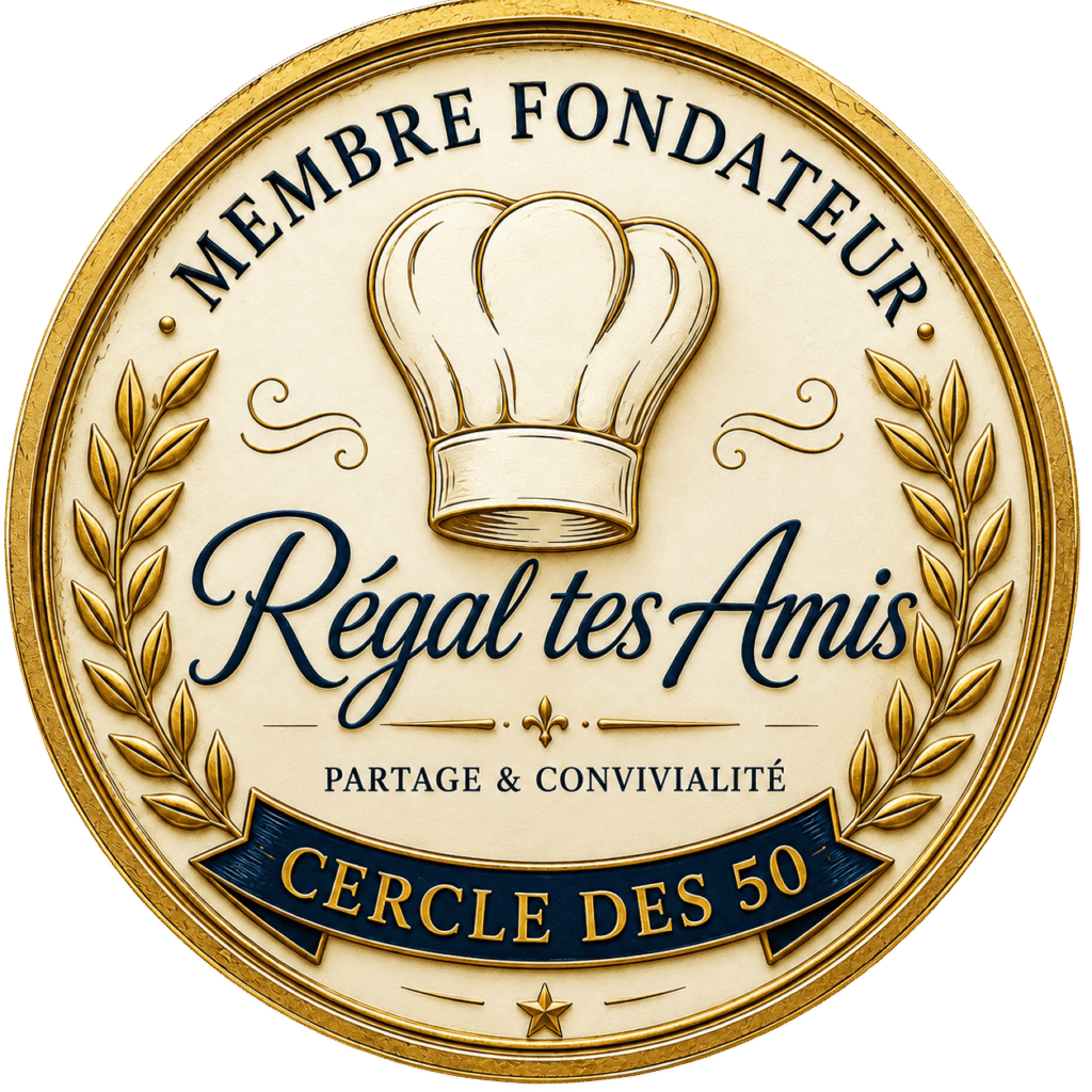 Badge club des 50, membre fondateur de Régal tes amis