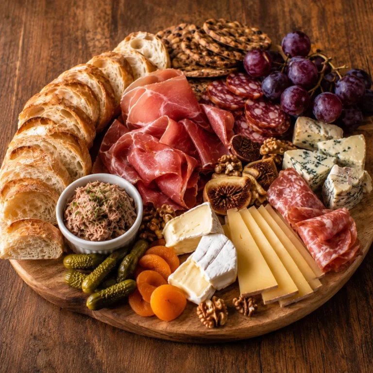 Planche mixte de fromages, charcuteries et accompagnements