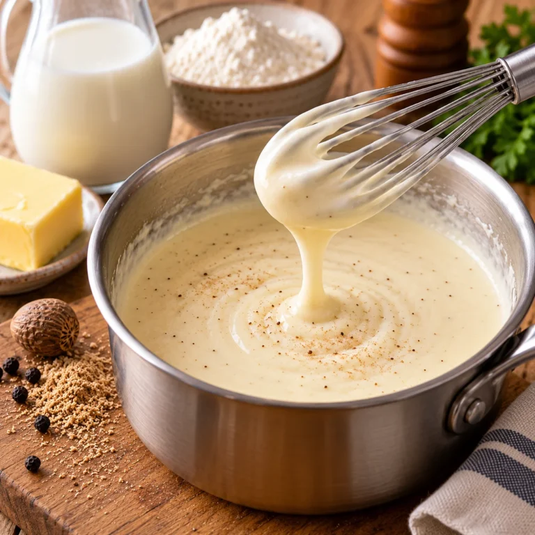 Recette de sauce béchamel maison au roux blanc